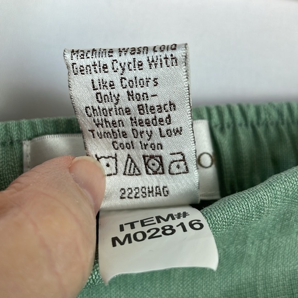 Draper's & Damons Light Green Pants w/Elastic Waist & Side Seam Pockets -Size 1X - Picture 9 of 9